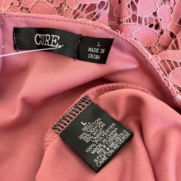 Cure. lace overlay sheath dress NEW - Picture 6 of 6